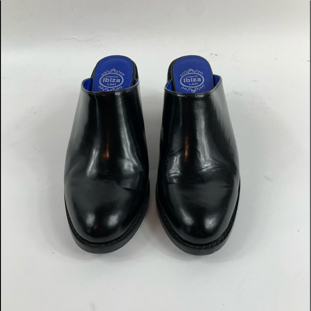 Jeffrey Campbell Leather Black Mule Clogs